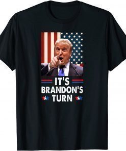 Official It's Brandon's Turn Anti Biden US Flag Men Women Vintage Gift TShirt