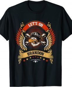 Let's Go Brandon American Biker Mechanic Retro Vintage Funny TShirt