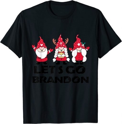 Let's Go Branson Brandon Gnomies Gnome Christmas Pajamas Gift TShirt