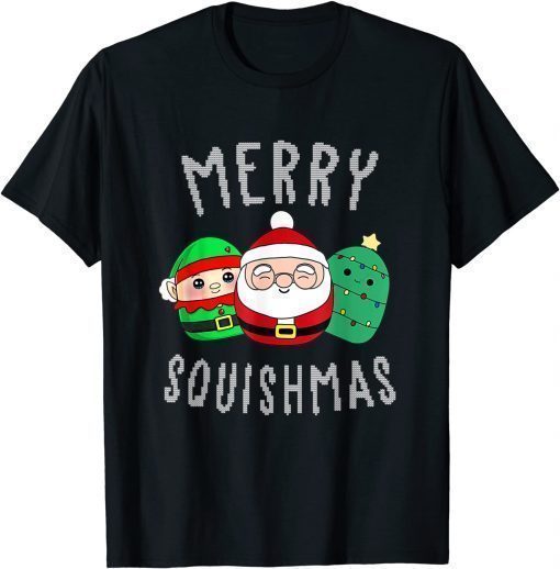 Funny Cute Squishmallow Merry Squishmas Ugly Sweater Family Pjs T-Shirt