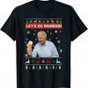 Let's Go Brandon Impeach 46 Anti Biden Chant Ugly Christmas Tee Shirts