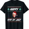 2021 Santa Joe Biden Happy 4th of July Ugly Christmas Sweater T-Shirt