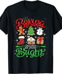 T-Shirt Baking Spirit Bright Donut Christmas Tree Xmas Cookie Kids