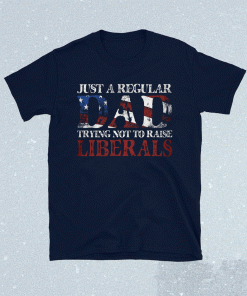 Just a regular dad trying not to raise liberals shirt