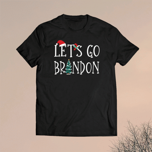 Lets Go Brandon Santa Hat Christmas Shirt