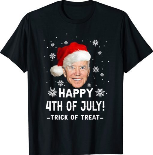 Happy 4th Of July Funny Joe Biden Christmas Ugly Sweater Shirt