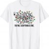 Christmas Lights I'm Fine Everything Is Fine Ugly Christmas Shirt