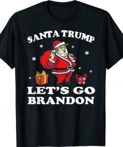 Santa Trump Let's Go Brandon Trump Ugly Christmas Shirt