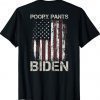 American Flag Patriots Poopy Pants Biden (on back) Shirt