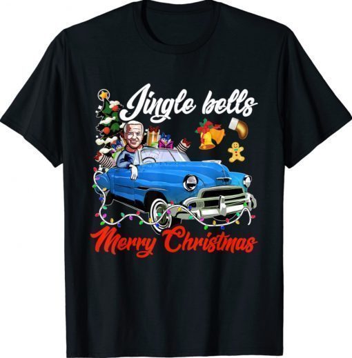 Jingle Joe Biden Funny Santa Trump Ugly Christmas Shirt