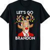 Reindeer Joe Biden Let's Go Branson Brandon Christmas Shirt