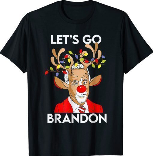 Reindeer Joe Biden Let's Go Branson Brandon Christmas Shirt