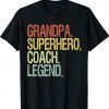 Grandpa Superhero Coach Legend Shirt