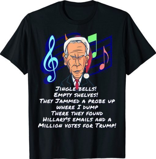 Biden Colonoscopy Meme Christmas Butt Wiped Biden Go Brandon Shirt