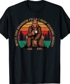 Funny Bigfoot Let's Go Brandon Anti Biden Chant Shirt