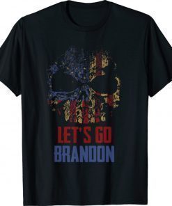 Vintage Let's Go Brandon Lets Skull 2021 TShirt