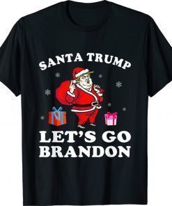 Santa Trump Let's Go Branson Brandon Trump Ugly Christmas Shirt