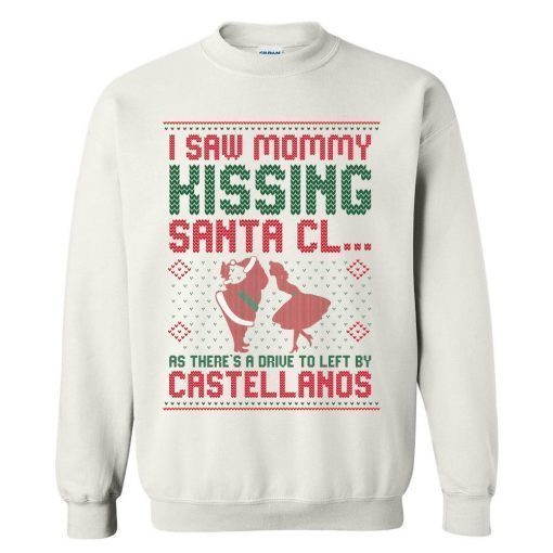 I Saw Mommy Hissing Santa Claus Shirt