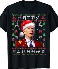 2022 Santa Joe Biden Chine Happy Lular Ugly Christmas Sweater T-Shirt