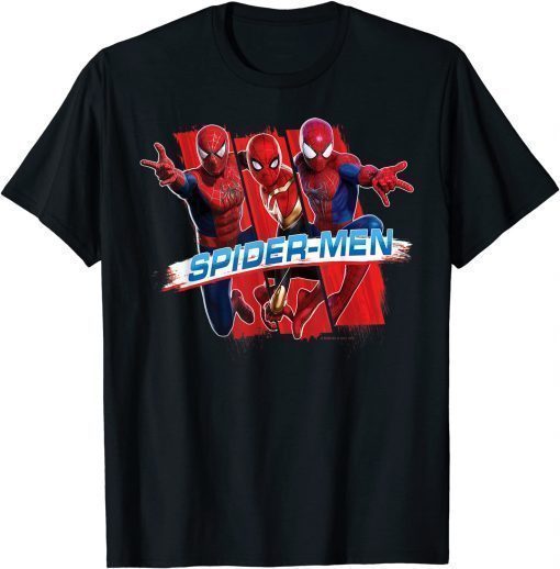 Marvel Spider Man: No Way Home Spider Men Trio Unisex T-Shirt