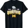 Michigan Big Ten 2021 East Division Champ Champions Gift T-Shirt