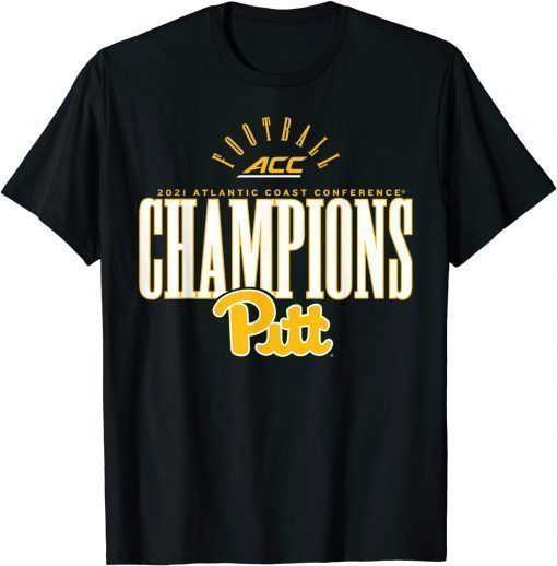 Fanatics Pitt 2021 ACC Football Conference Champions Tee Shirts