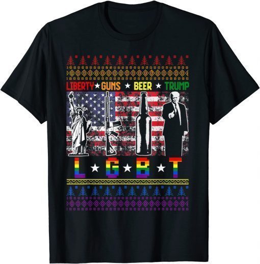 All I Want For Christmas Trump LGBT Funny Trump Christmas TShirt