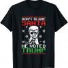 Don't Blame Santa He Voted Trump Ugly Christmas Sweater Classic T-Shirt