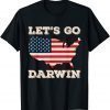 Let’s Go Darwin Vintage American Flag Official T-Shirt