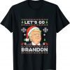 2022 Merry Christmas Let's go Branson Brandon Ugly Sweater Style T-Shirt