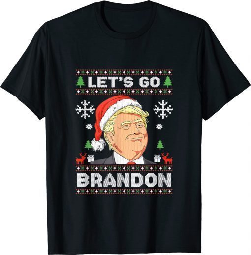 2022 Merry Christmas Let's go Branson Brandon Ugly Sweater Style T-Shirt