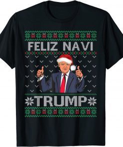 T-Shirt Trump Ugly Christmas Sweater Feliz Navi Trump Republican Funny