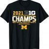 T-Shirt Michigan Big Ten 2021 East Division Champ Champions