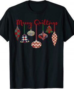 2022 Merry Quiltmas Quilting Christmas Ornament Gift Sewing T-Shirt