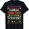 Cookie Baking Team Tester Gingerbread Christmas Ugly Pixel Funny Tee Shirts