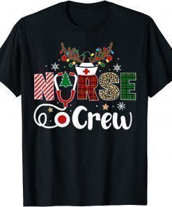 Official Christmas Nurse Crew Shirt For Women Scrub Tops Christmas Tee Shirts