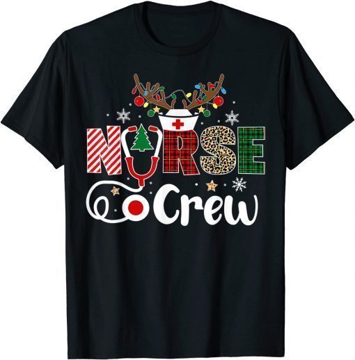 Official Christmas Nurse Crew Shirt For Women Scrub Tops Christmas Tee Shirts