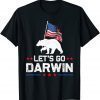Let's Go Darwin Bear US Flag Gift T-Shirt