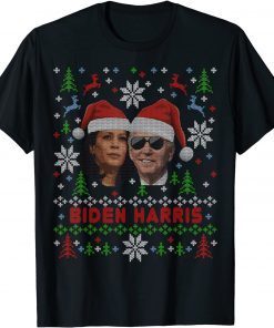 Classic Biden Harris 2021 Voter Ugly Christmas 2022 T-Shirt