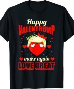 I Love Trump Valentine's Day Red Heart Conservative Vintage Classic TShirt