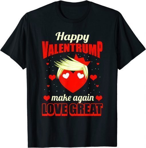 I Love Trump Valentine's Day Red Heart Conservative Vintage Classic TShirt