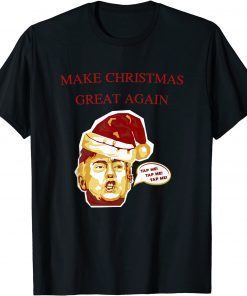 T-Shirt Santa Trump Make Christmas Great Again Tap Me 2022