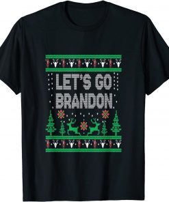 Merry Christmas Let's go Branson Brandon Ugly Sweater Style Gift Shirts