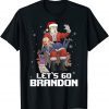 T-Shirt Santa Trump Pro Anti Biden Christmas Lets Go Branson Brandon