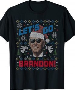 T-Shirt Biden Ugly Christmas Sweater Party Let's Go Brandon