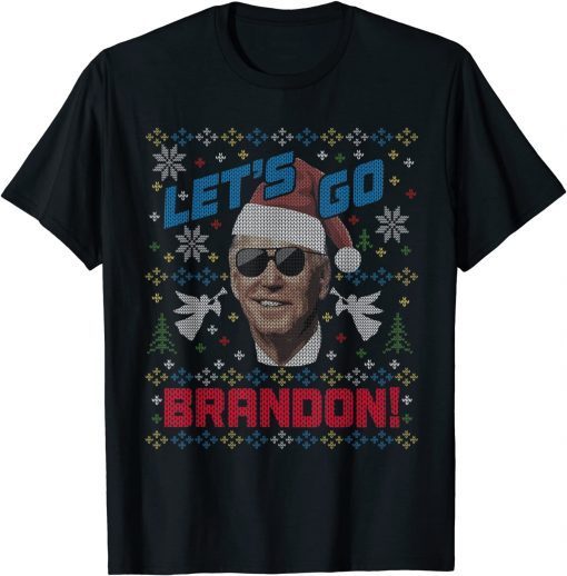 T-Shirt Biden Ugly Christmas Sweater Party Let's Go Brandon