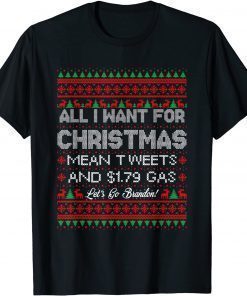 All I want for Christmas Biden Trump Anti Liberal Funny T-Shirt