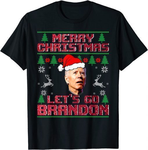 2022 Merry Christmas Let's Go Branson Brandon Ugly T-Shirt