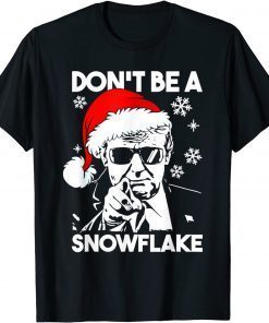 Don't Be A Snowflake Santa Trump Ugly Christmas Sweater Gift T-Shirt