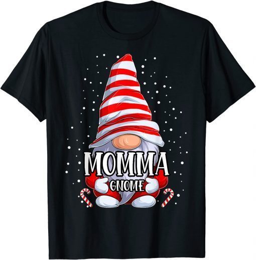 Tee Shirts Momma Gnome Christmas Pajamas Matching Family Group